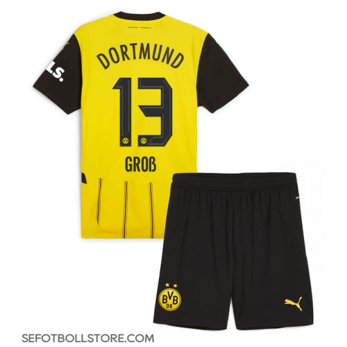 Borussia Dortmund Pascal Gross #13 Replika babykläder Hemmaställ Barn 2024-25 Kortärmad (+ korta byxor)